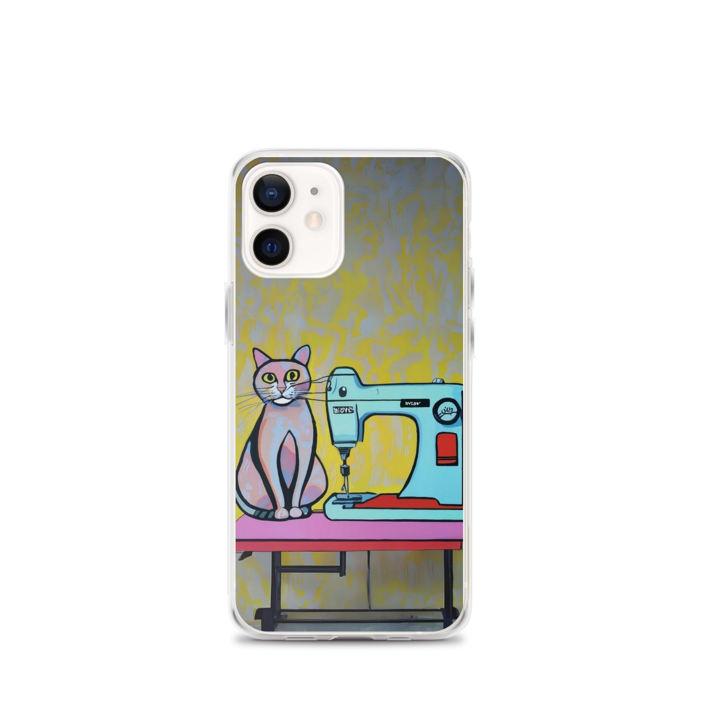 iPhone® "Sewing Cats" Clear Phone Case Design – The Perfect Gift for People who Love to Sew