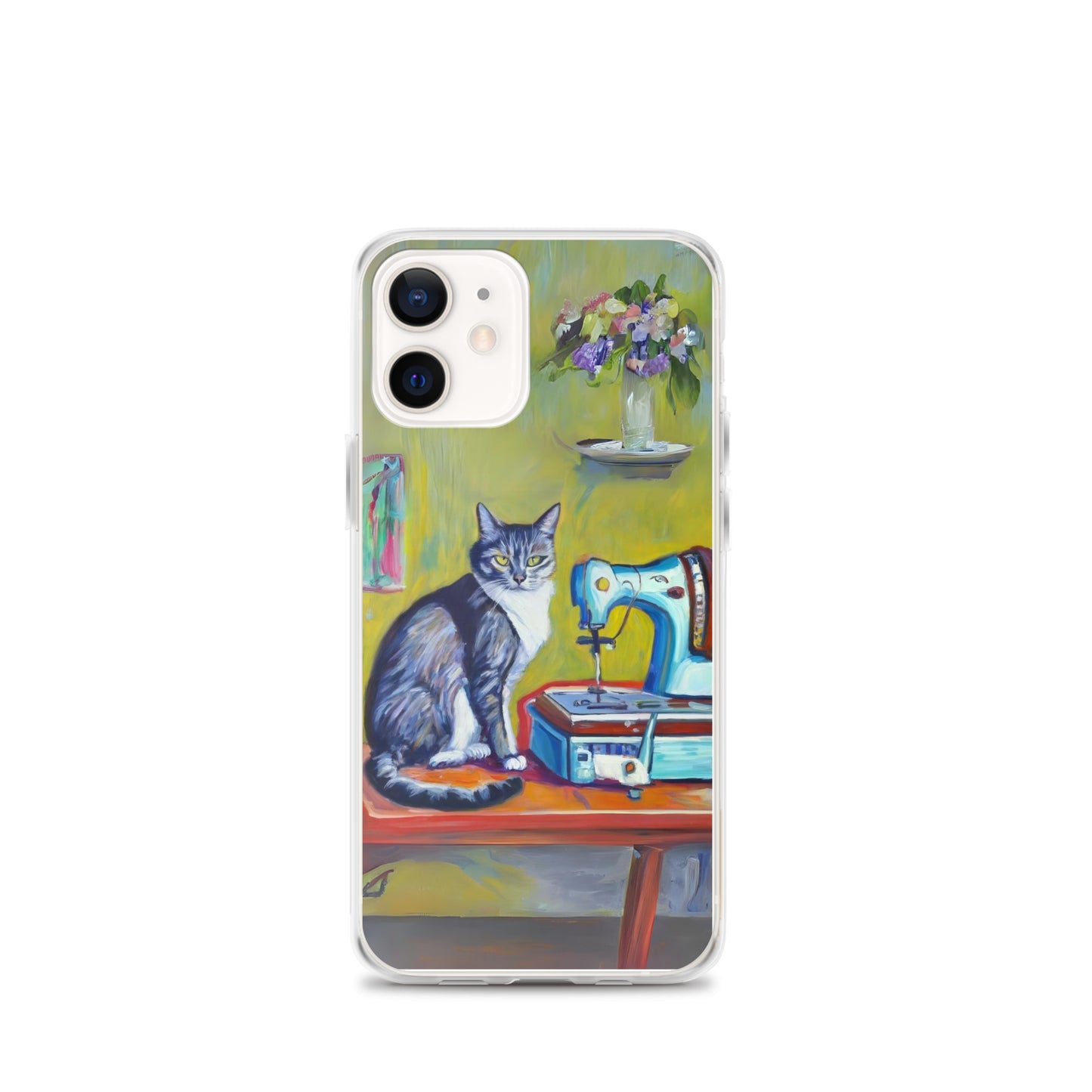 iPhone® "Sewing Cats" Clear Phone Case Design – The Perfect Gift for People who Love to Sew