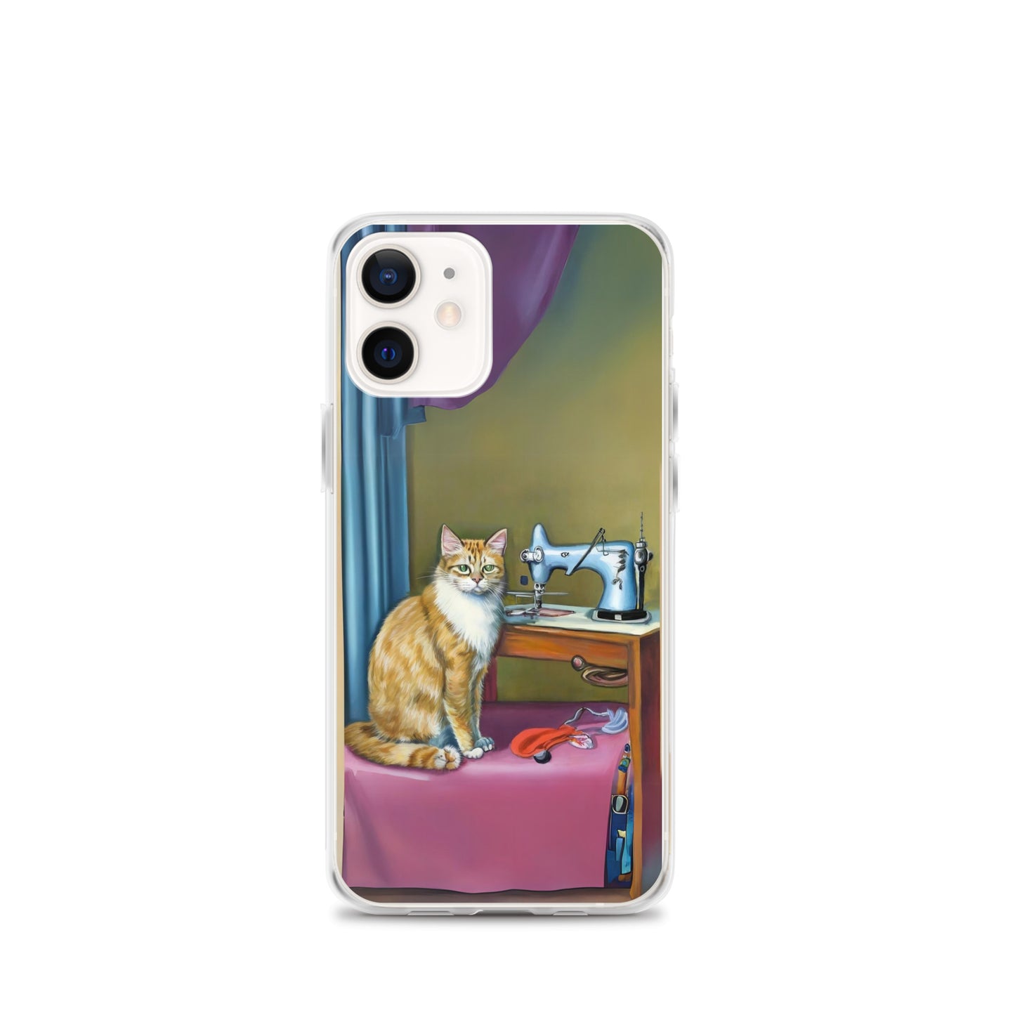 iPhone® "Sewing Cats" Clear Phone Case Design – The Perfect Gift for People who Love to Sew