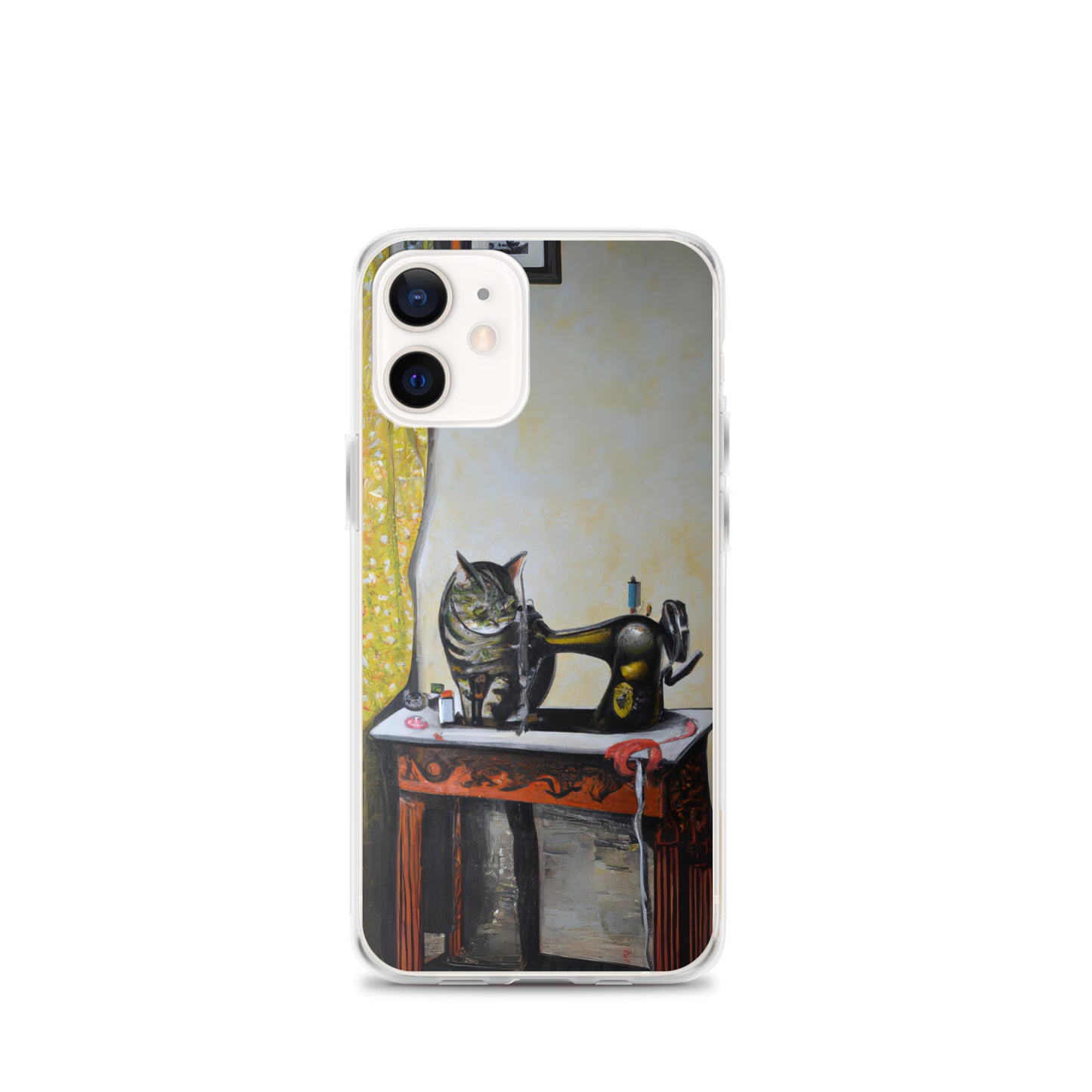 iPhone® "Sewing Cats" Clear Phone Case Design – The Perfect Gift for People who Love to Sew