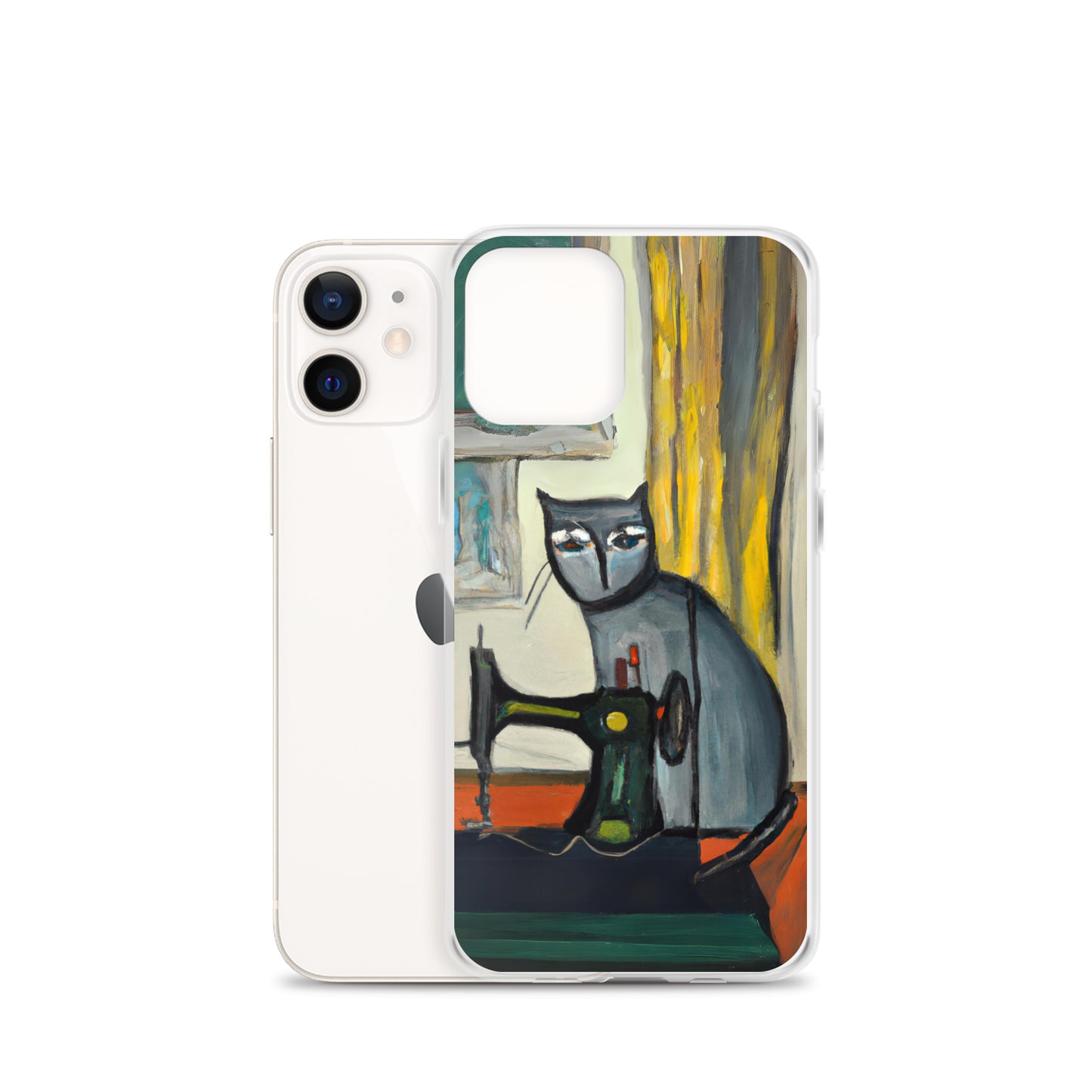 iPhone® "Sewing Cats" Clear Phone Case Design – The Perfect Gift for People who Love to Sew