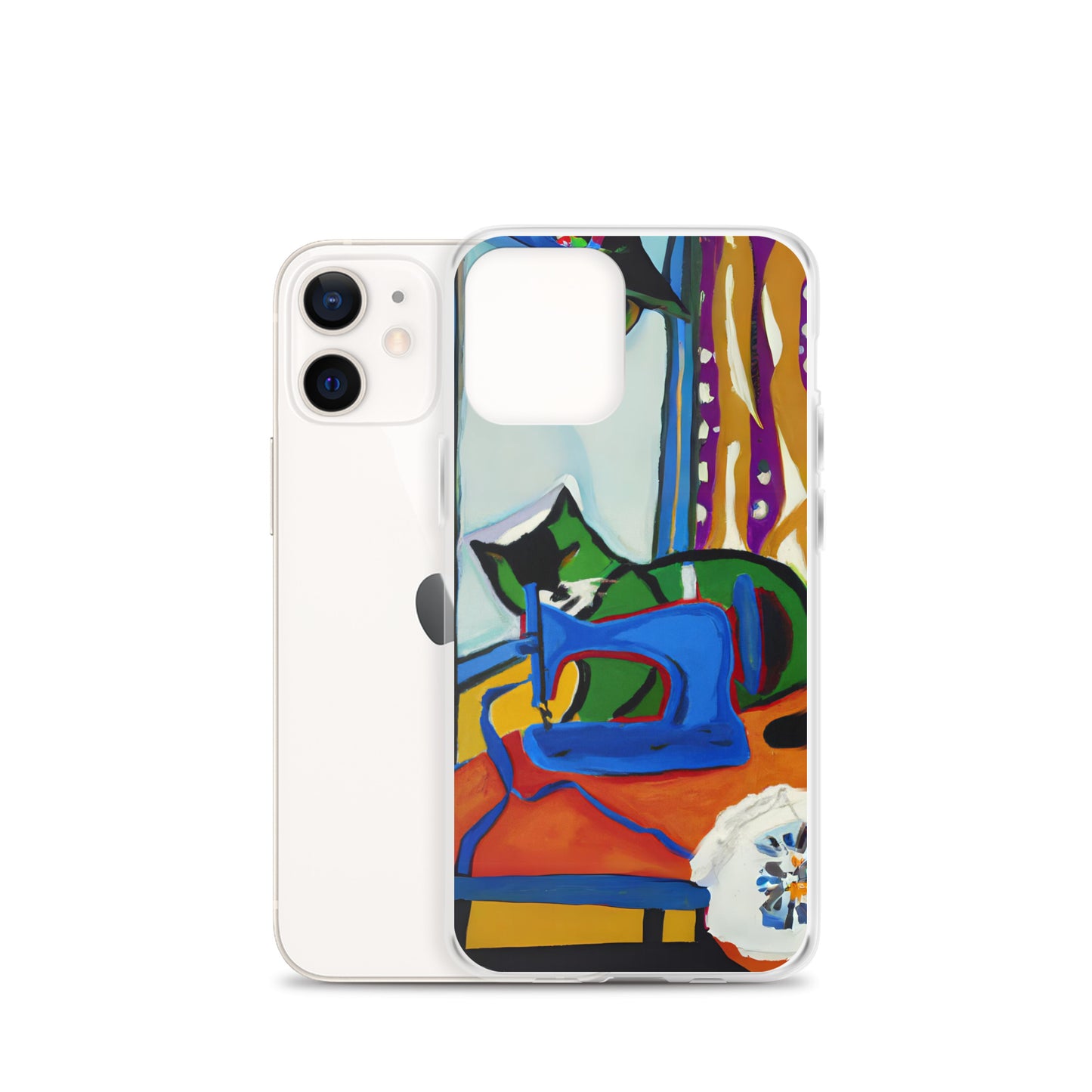 iPhone® "Sewing Cats" Clear Phone Case Design – The Perfect Gift for People who Love to Sew