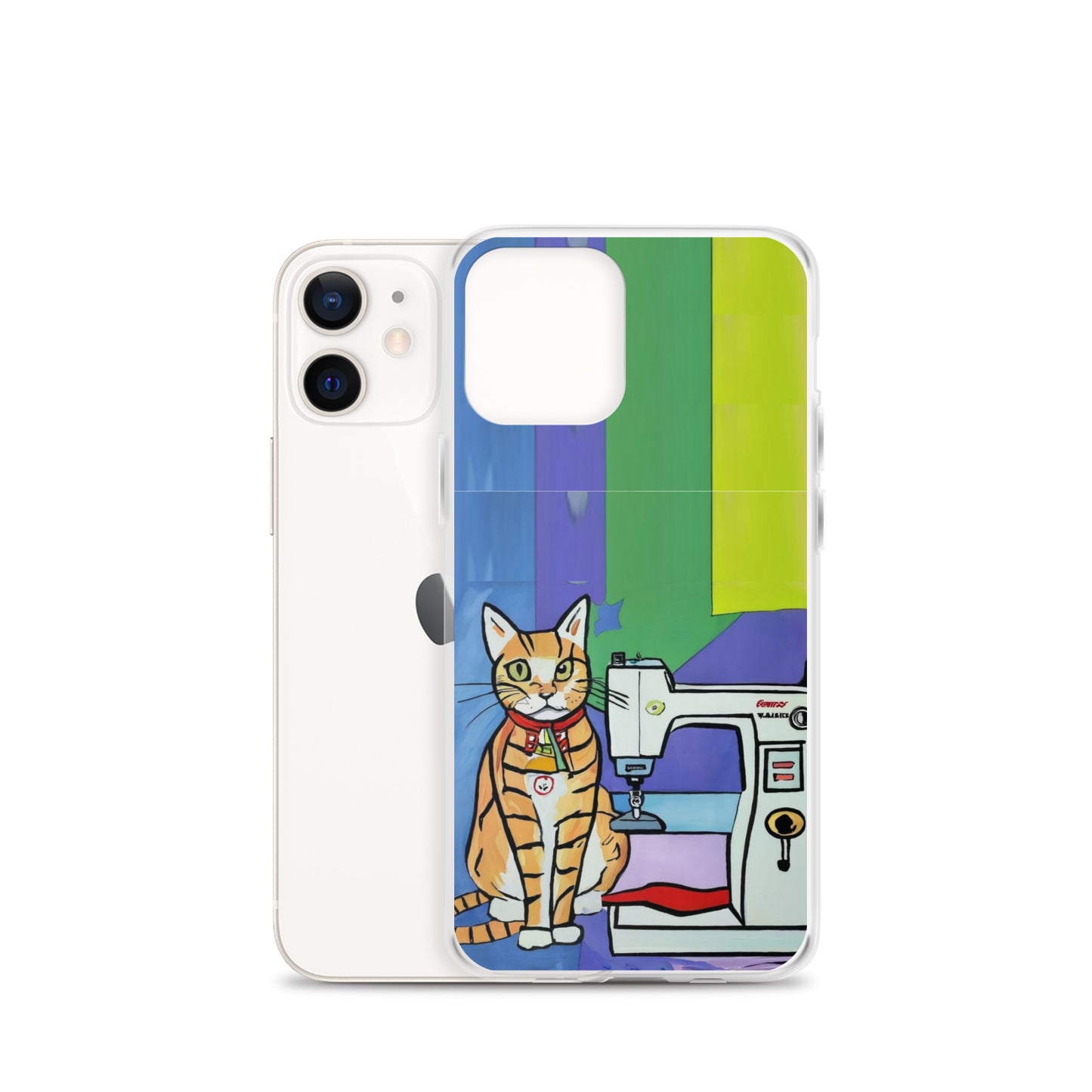 iPhone® "Sewing Cats" Clear Phone Case Design – The Perfect Gift for People who Love to Sew