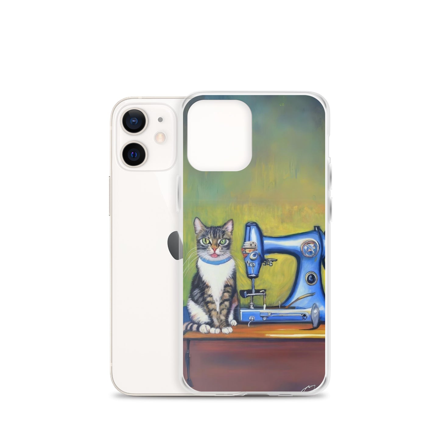 iPhone® "Sewing Cats" Clear Phone Case Design – The Perfect Gift for People who Love to Sew