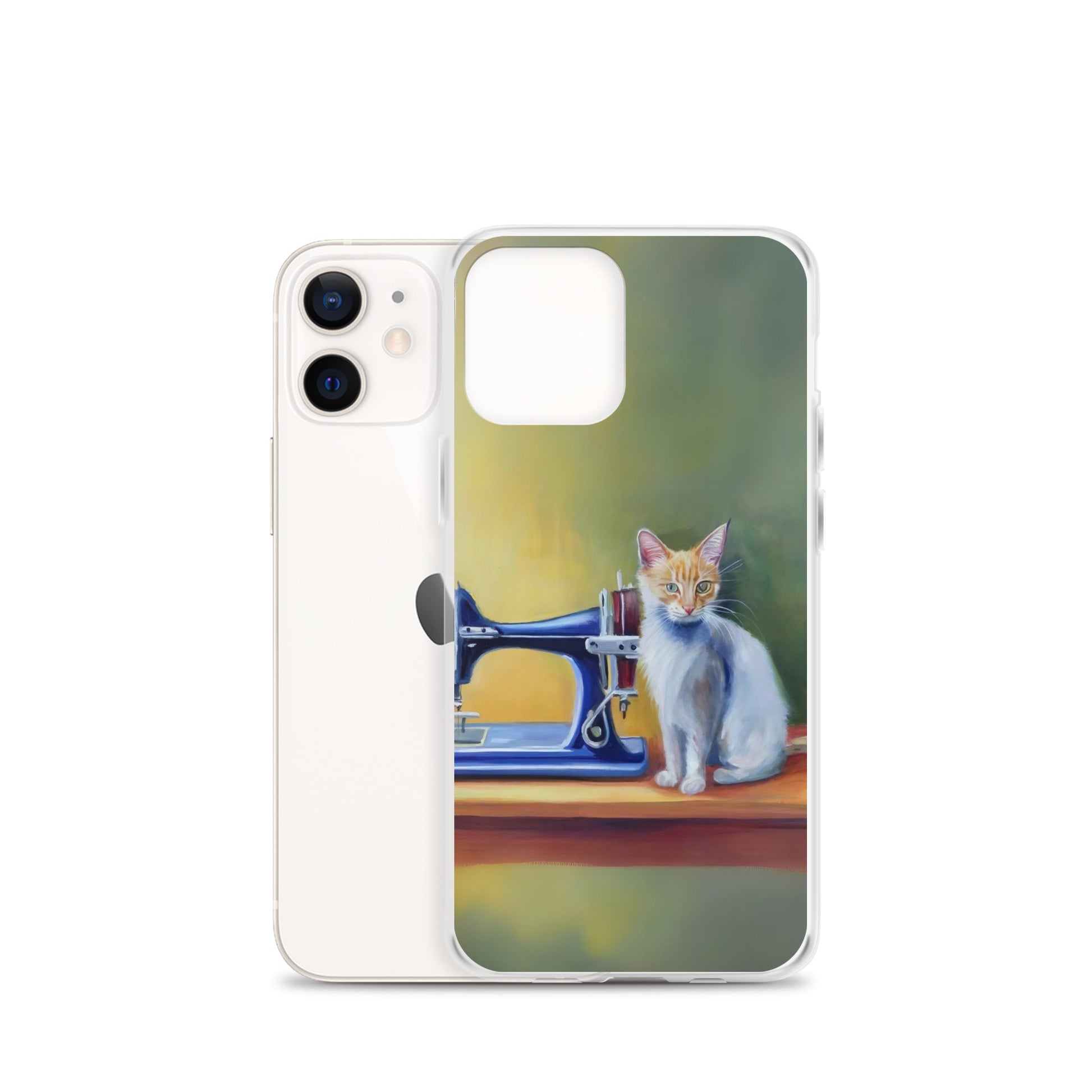 iPhone® "Sewing Cats" Clear Phone Case Design – The Perfect Gift for People who Love to Sew