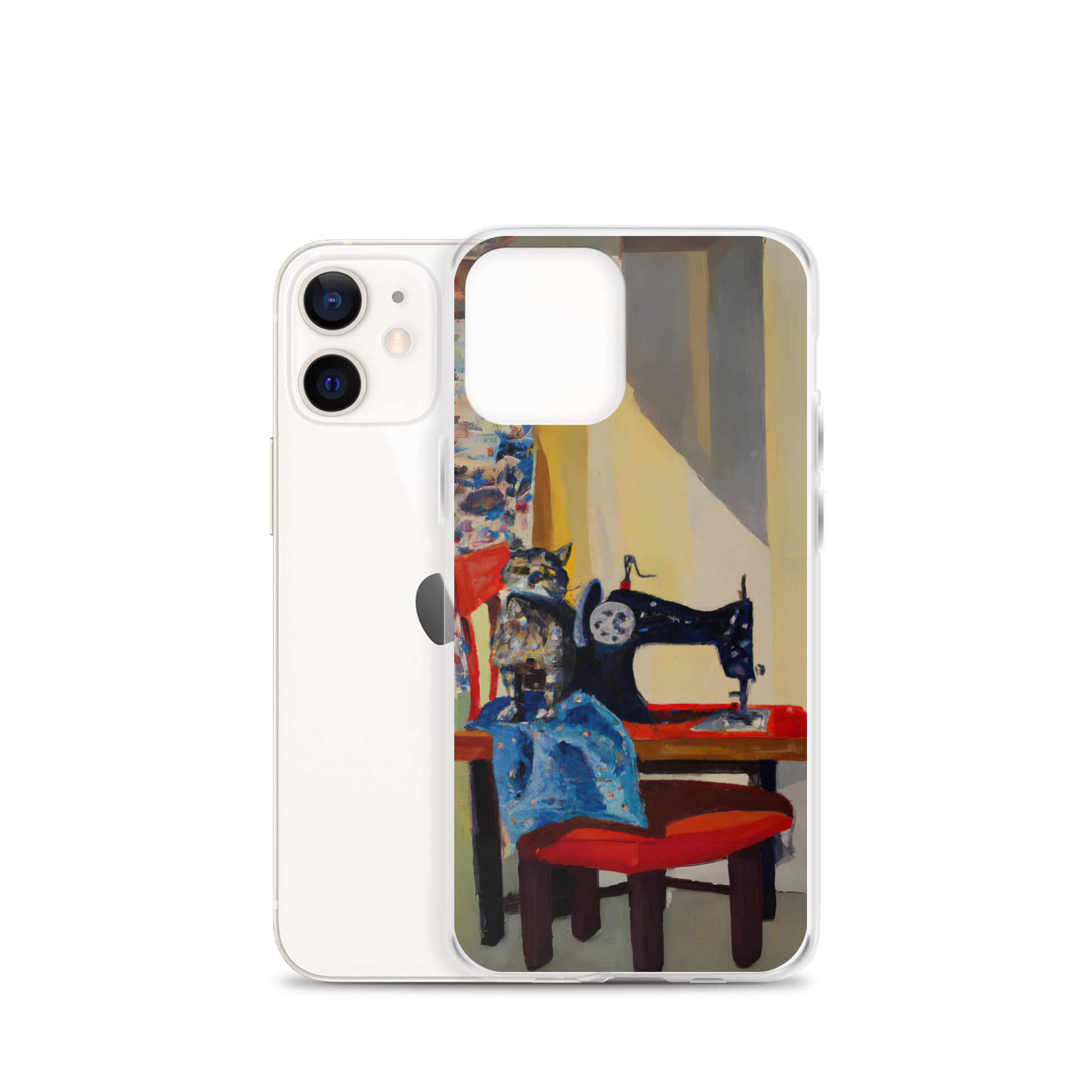 iPhone® "Sewing Cats" Clear Phone Case Design – The Perfect Gift for People who Love to Sew