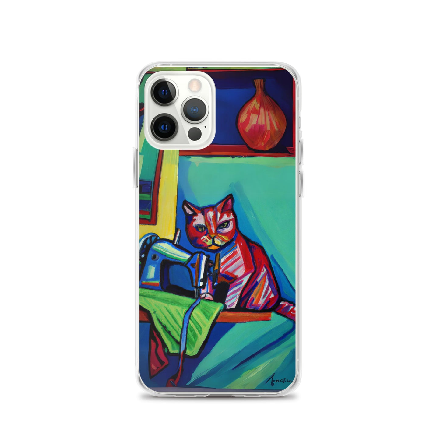 iPhone® "Sewing Cats" Clear Phone Case Design – The Perfect Gift for People who Love to Sew