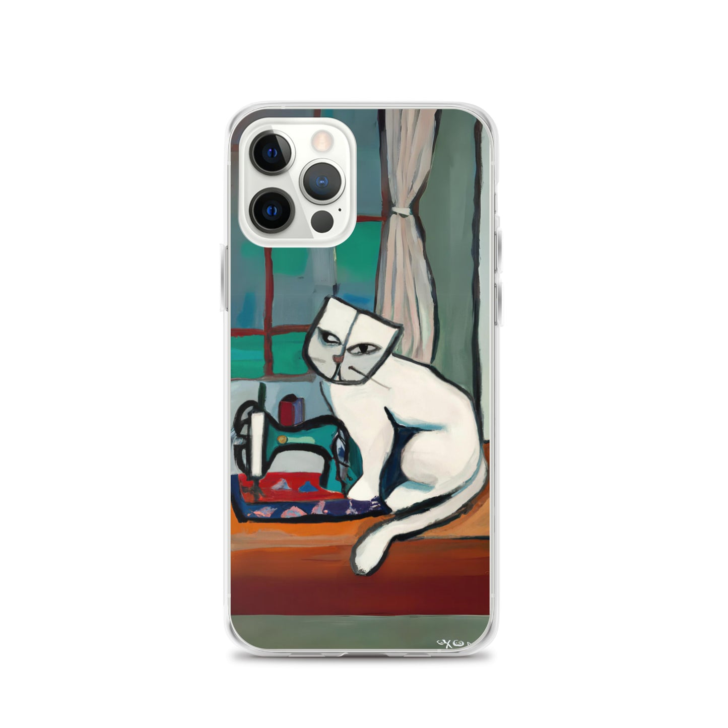 iPhone® "Sewing Cats" Clear Phone Case Design – The Perfect Gift for People who Love to Sew