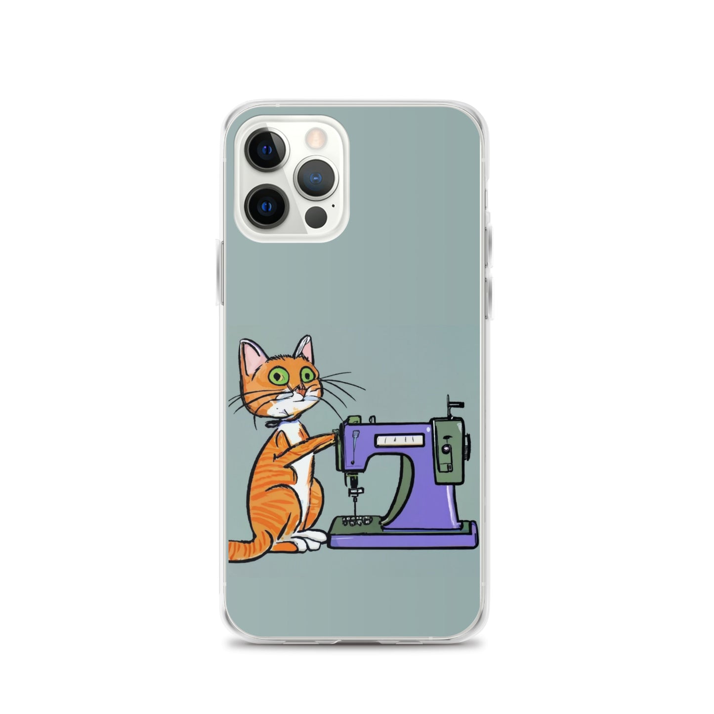 iPhone® "Sewing Cats" Clear Phone Case Design – The Perfect Gift for People who Love to Sew