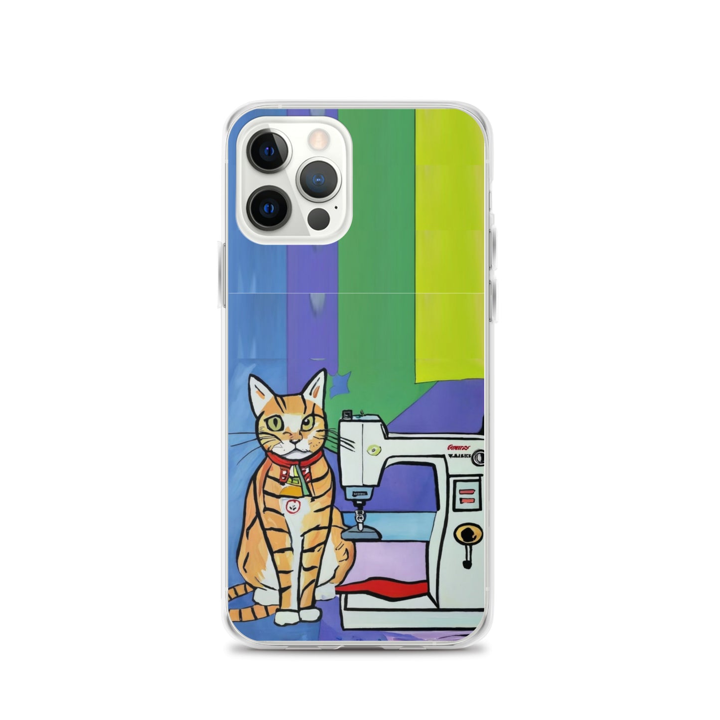 iPhone® "Sewing Cats" Clear Phone Case Design – The Perfect Gift for People who Love to Sew