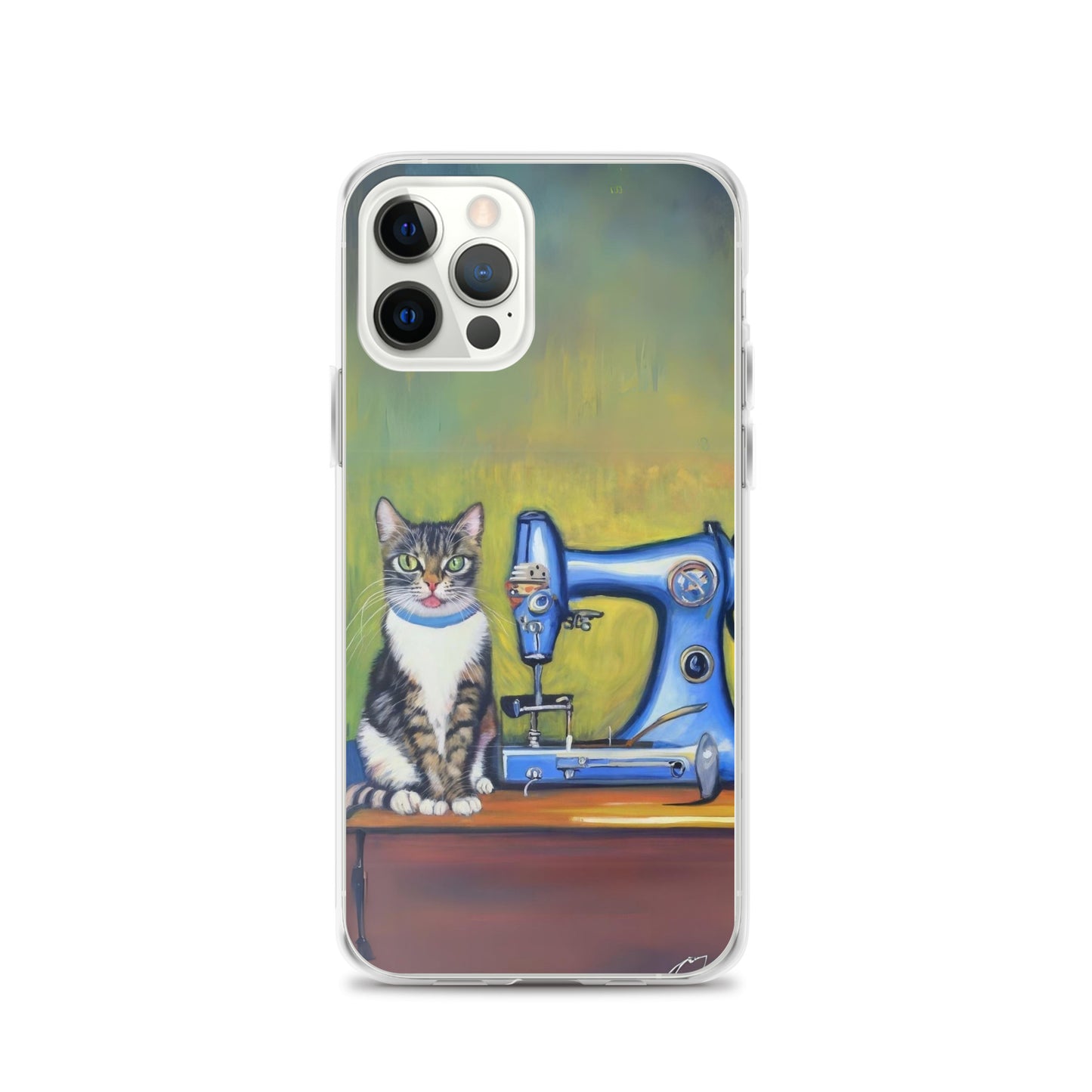 iPhone® "Sewing Cats" Clear Phone Case Design – The Perfect Gift for People who Love to Sew