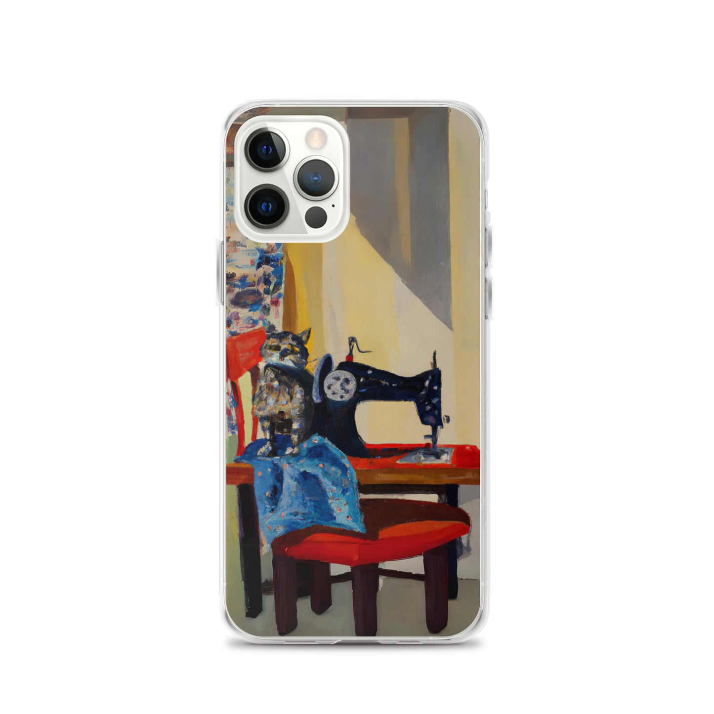 iPhone® "Sewing Cats" Clear Phone Case Design – The Perfect Gift for People who Love to Sew