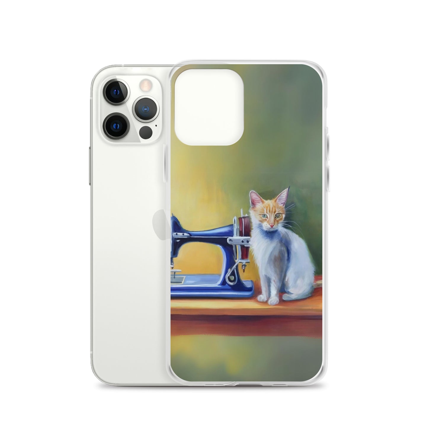 iPhone® "Sewing Cats" Clear Phone Case Design – The Perfect Gift for People who Love to Sew