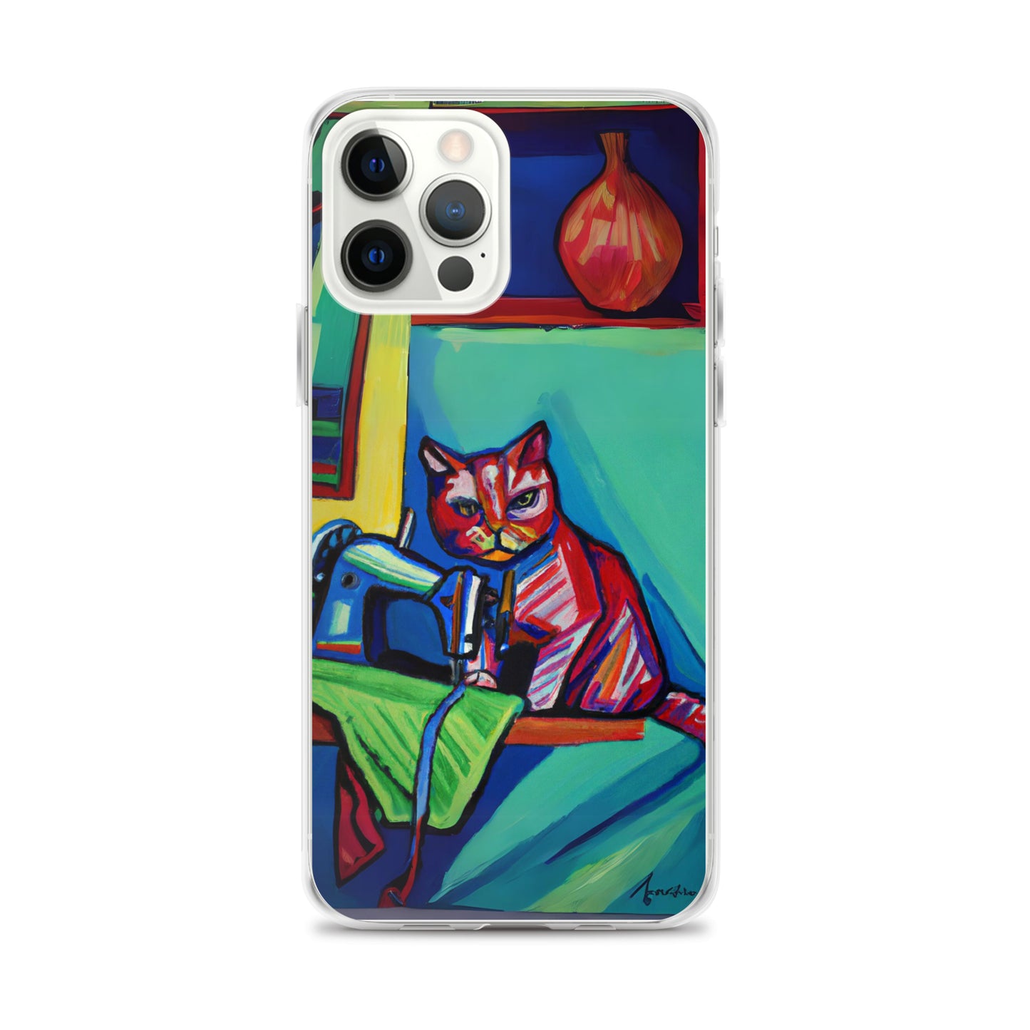 iPhone® "Sewing Cats" Clear Phone Case Design – The Perfect Gift for People who Love to Sew