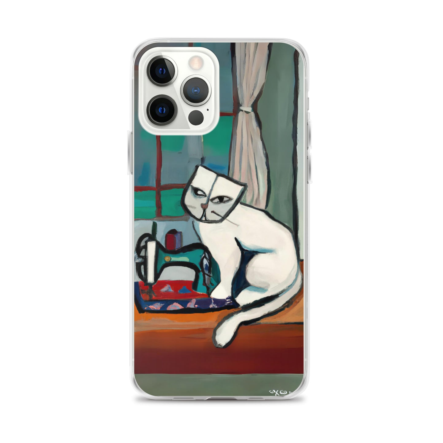 iPhone® "Sewing Cats" Clear Phone Case Design – The Perfect Gift for People who Love to Sew