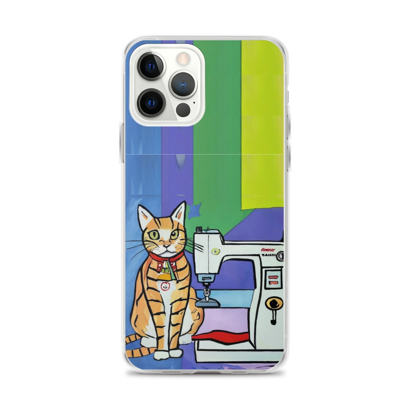 iPhone® "Sewing Cats" Clear Phone Case Design – The Perfect Gift for People who Love to Sew