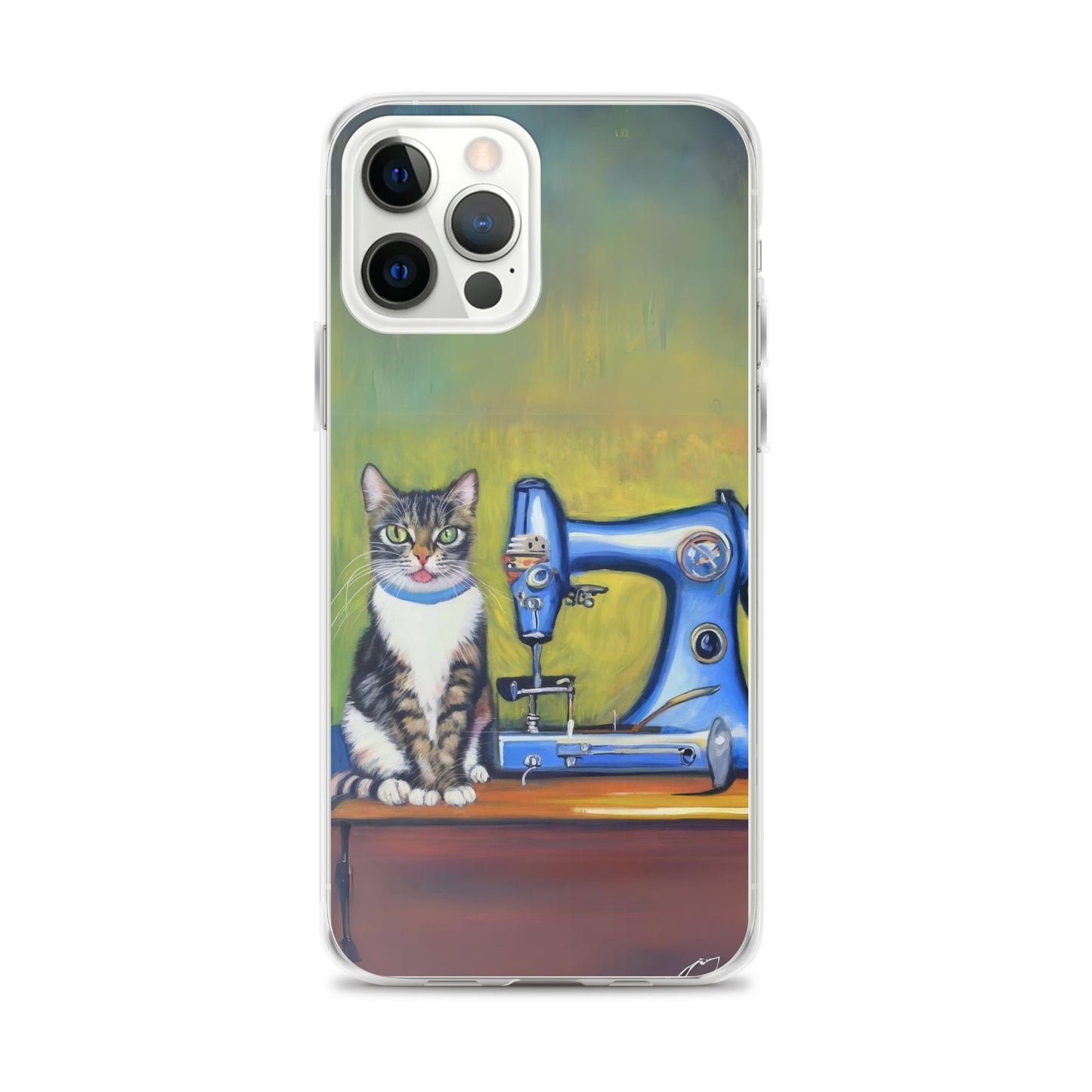 iPhone® "Sewing Cats" Clear Phone Case Design – The Perfect Gift for People who Love to Sew