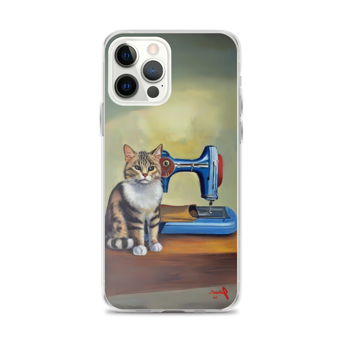 iPhone® "Sewing Cats" Clear Phone Case Design – The Perfect Gift for People who Love to Sew