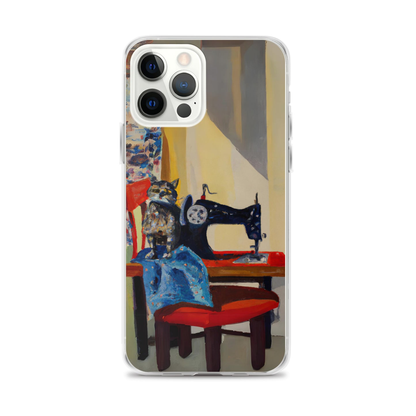 iPhone® "Sewing Cats" Clear Phone Case Design – The Perfect Gift for People who Love to Sew