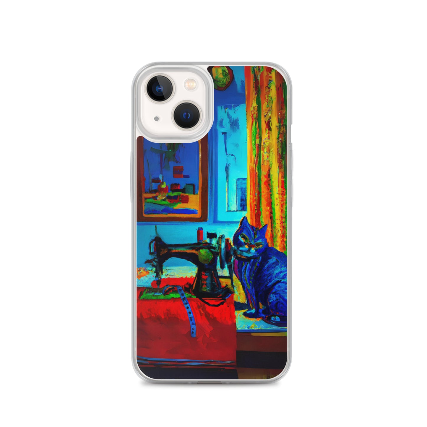 iPhone® "Sewing Cats" Clear Phone Case Design – The Perfect Gift for People who Love to Sew