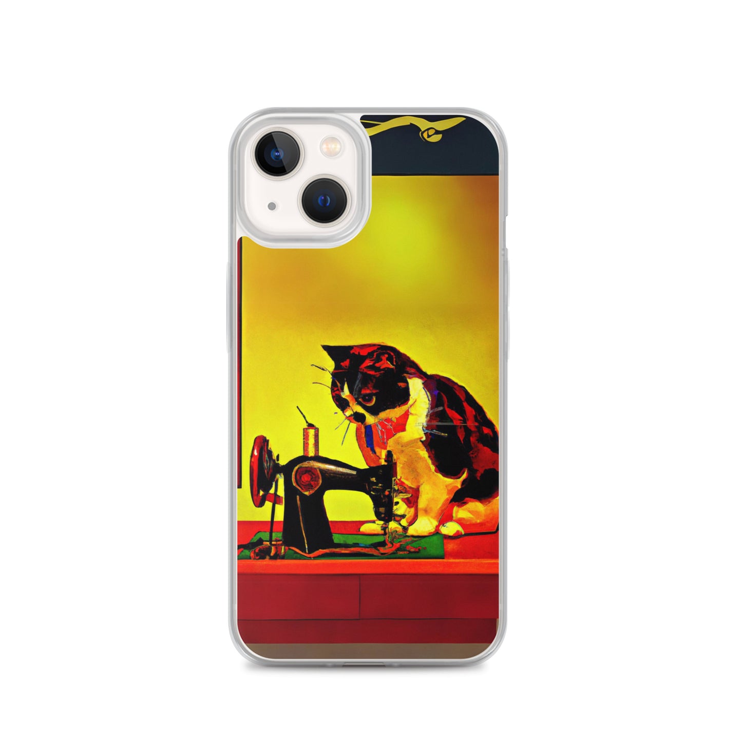 iPhone® "Sewing Cats" Clear Phone Case Design – The Perfect Gift for People who Love to Sew