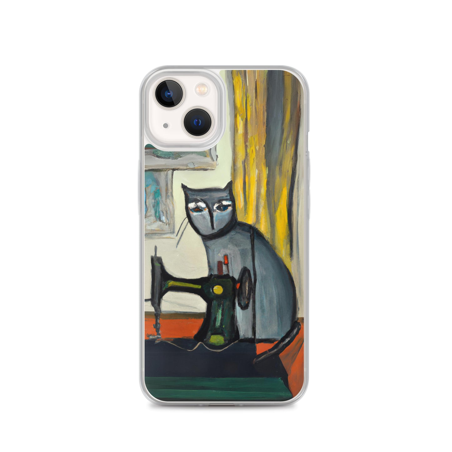 iPhone® "Sewing Cats" Clear Phone Case Design – The Perfect Gift for People who Love to Sew