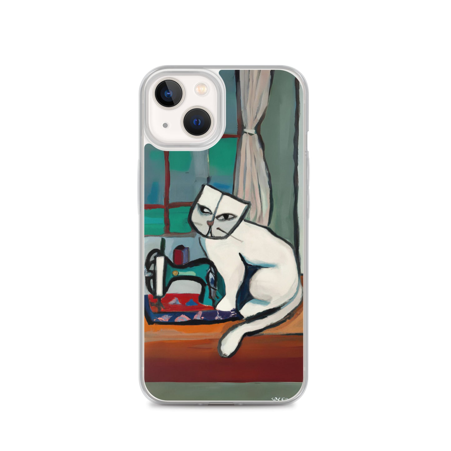 iPhone® "Sewing Cats" Clear Phone Case Design – The Perfect Gift for People who Love to Sew