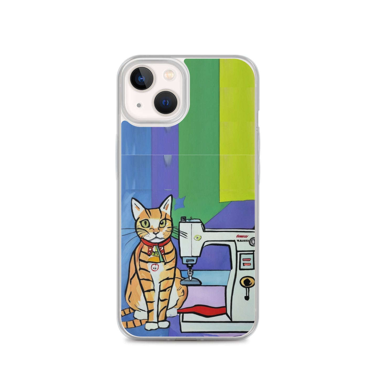 iPhone® "Sewing Cats" Clear Phone Case Design – The Perfect Gift for People who Love to Sew