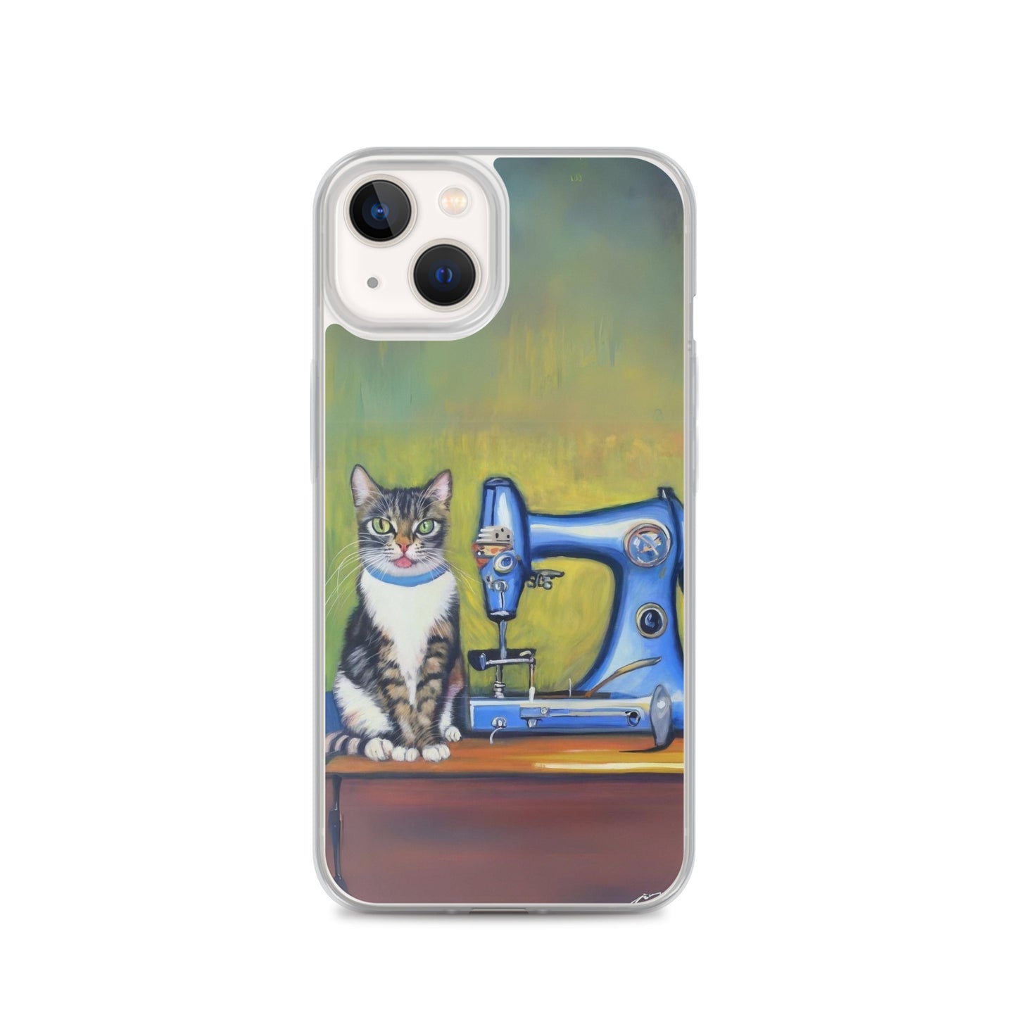 iPhone® "Sewing Cats" Clear Phone Case Design – The Perfect Gift for People who Love to Sew