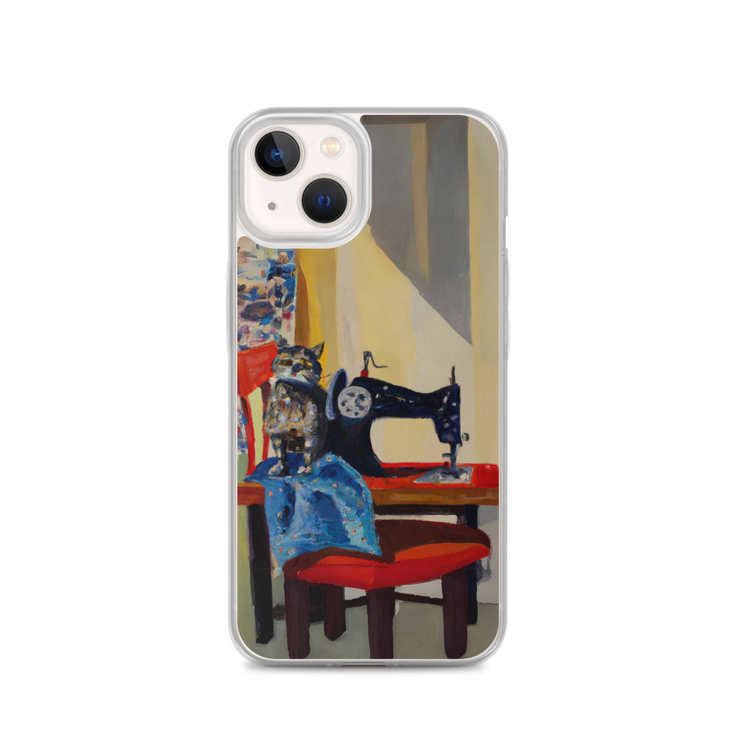 iPhone® "Sewing Cats" Clear Phone Case Design – The Perfect Gift for People who Love to Sew