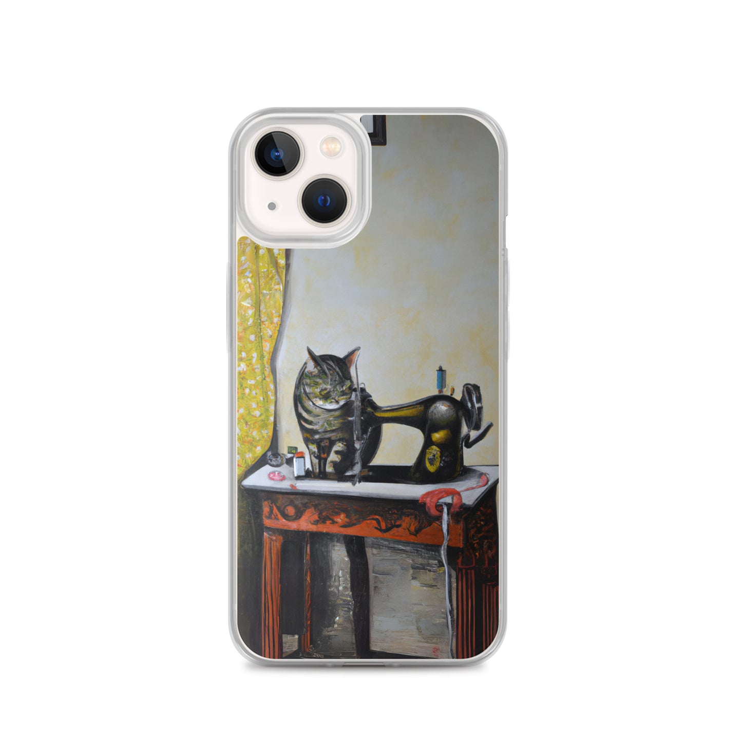 iPhone® Sewing Cats Clear Phone Case 1