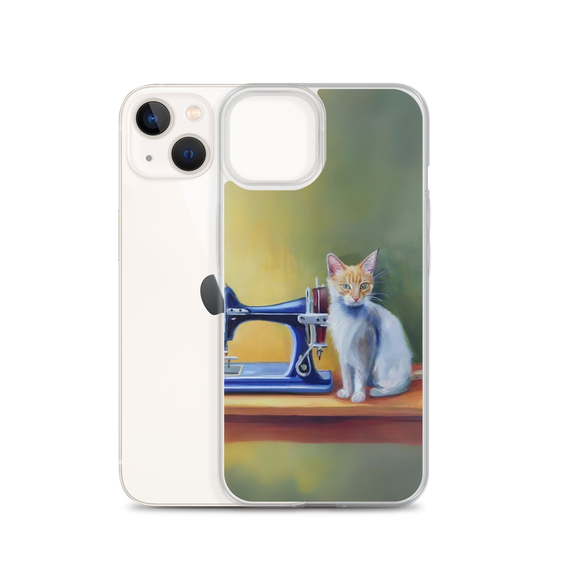 iPhone® "Sewing Cats" Clear Phone Case Design – The Perfect Gift for People who Love to Sew