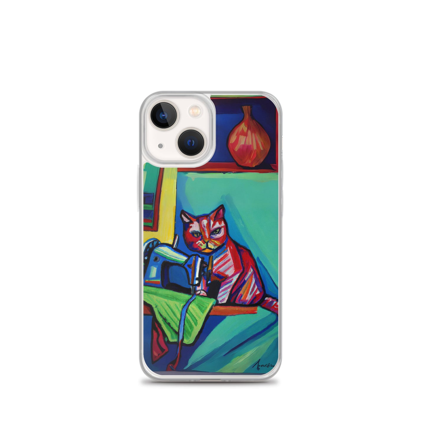 iPhone® "Sewing Cats" Clear Phone Case Design – The Perfect Gift for People who Love to Sew