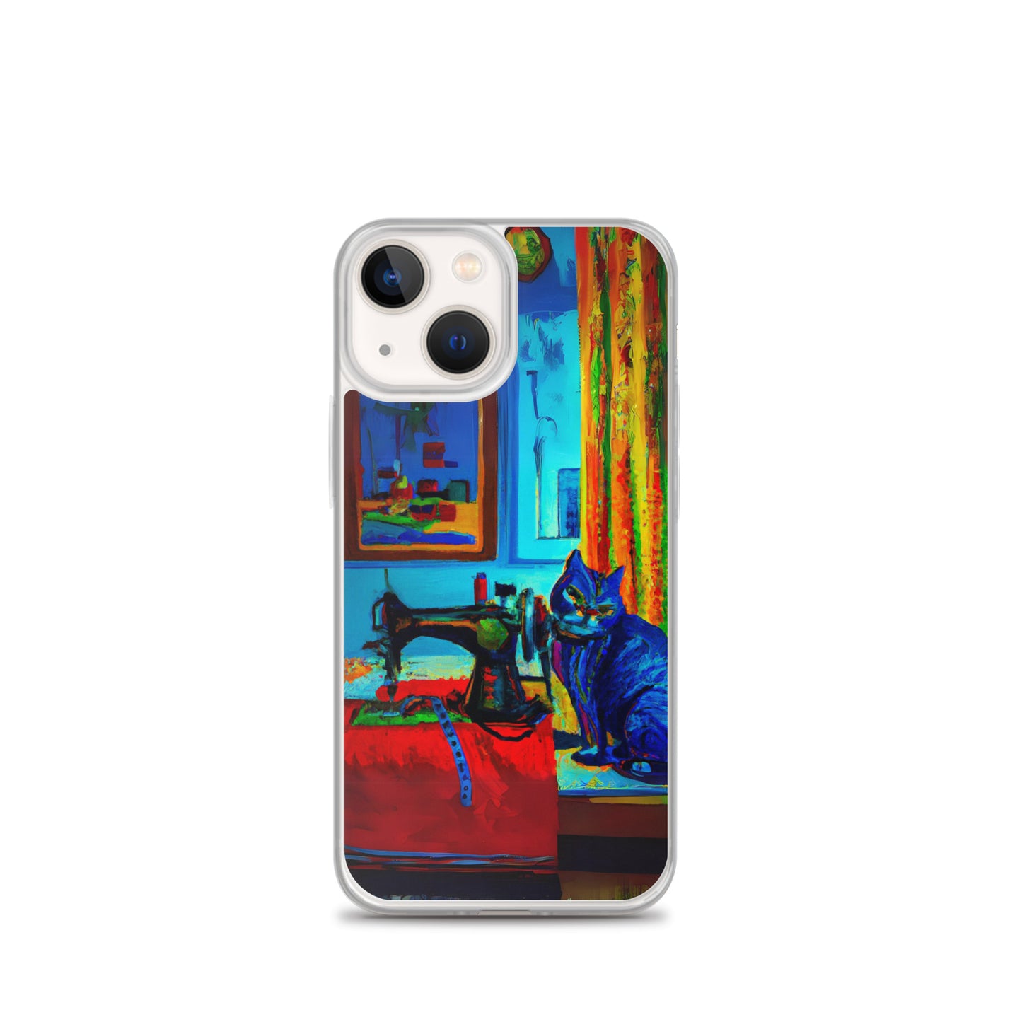 iPhone® "Sewing Cats" Clear Phone Case Design – The Perfect Gift for People who Love to Sew