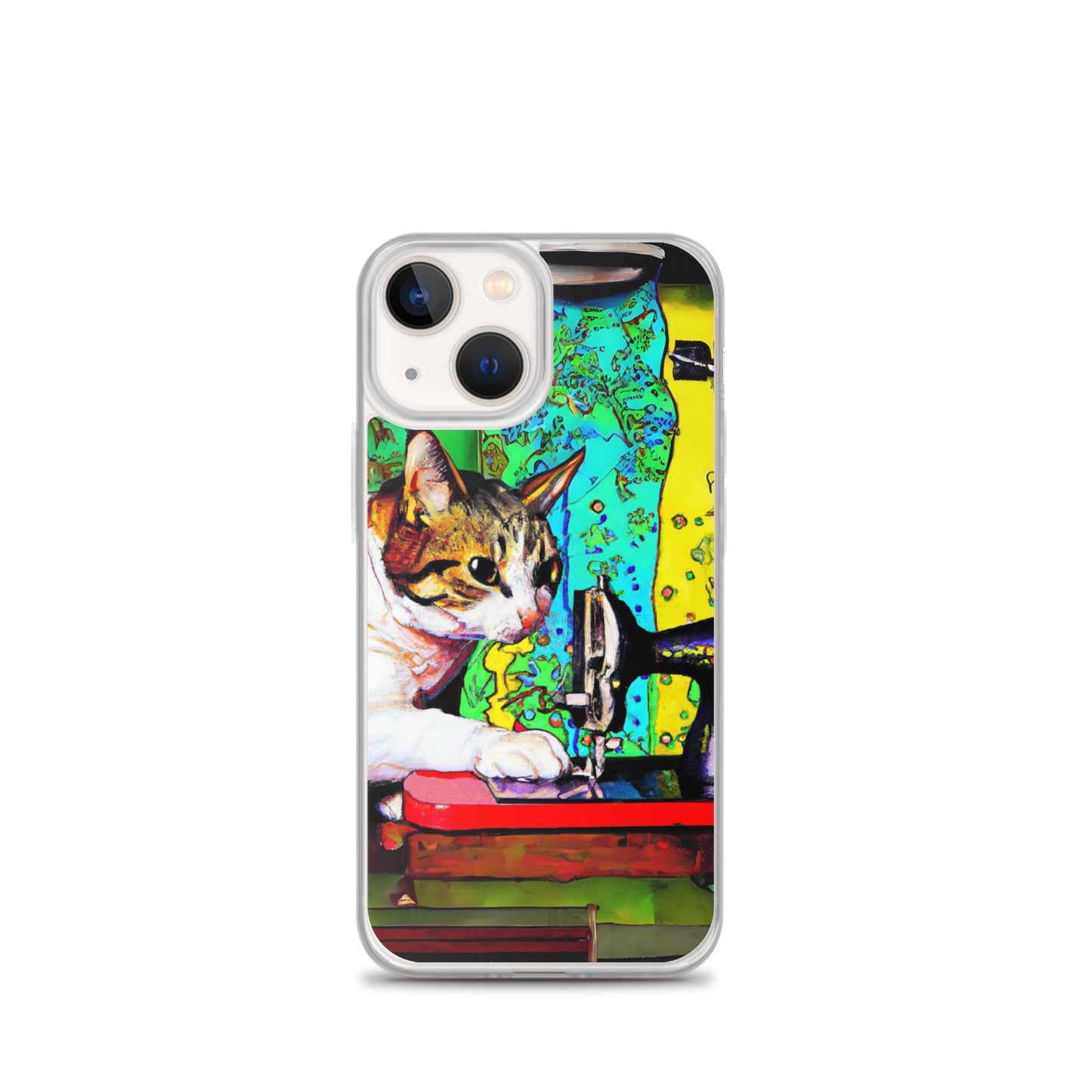 iPhone® "Sewing Cats" Clear Phone Case Design – The Perfect Gift for People who Love to Sew