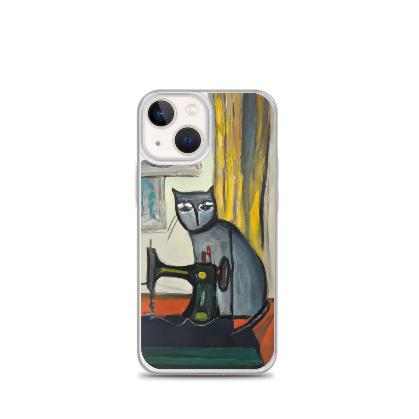 iPhone® "Sewing Cats" Clear Phone Case Design – The Perfect Gift for People who Love to Sew