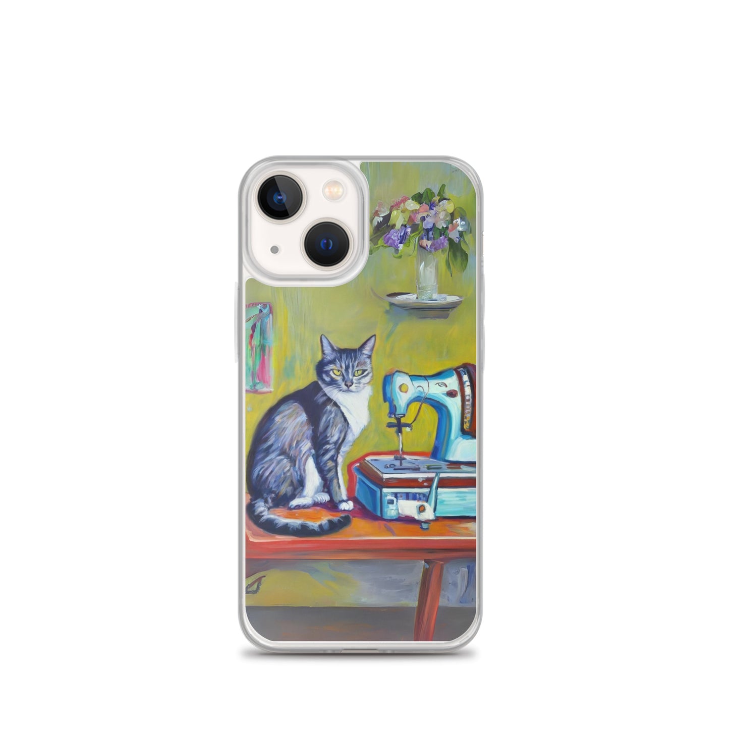 iPhone® "Sewing Cats" Clear Phone Case Design – The Perfect Gift for People who Love to Sew