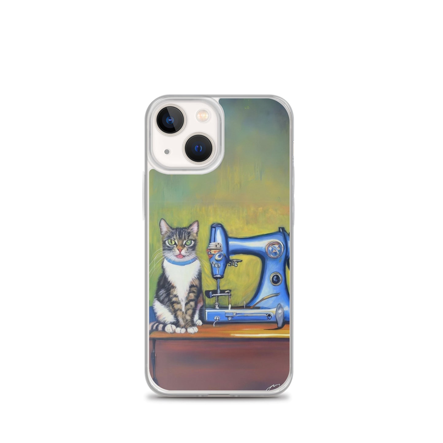 iPhone® "Sewing Cats" Clear Phone Case Design – The Perfect Gift for People who Love to Sew