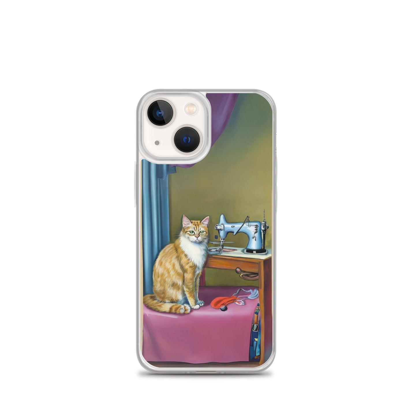 iPhone® "Sewing Cats" Clear Phone Case Design – The Perfect Gift for People who Love to Sew