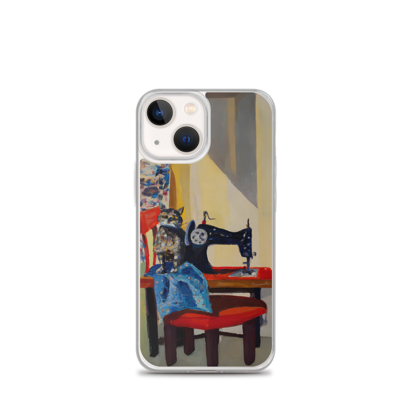 iPhone® "Sewing Cats" Clear Phone Case Design – The Perfect Gift for People who Love to Sew