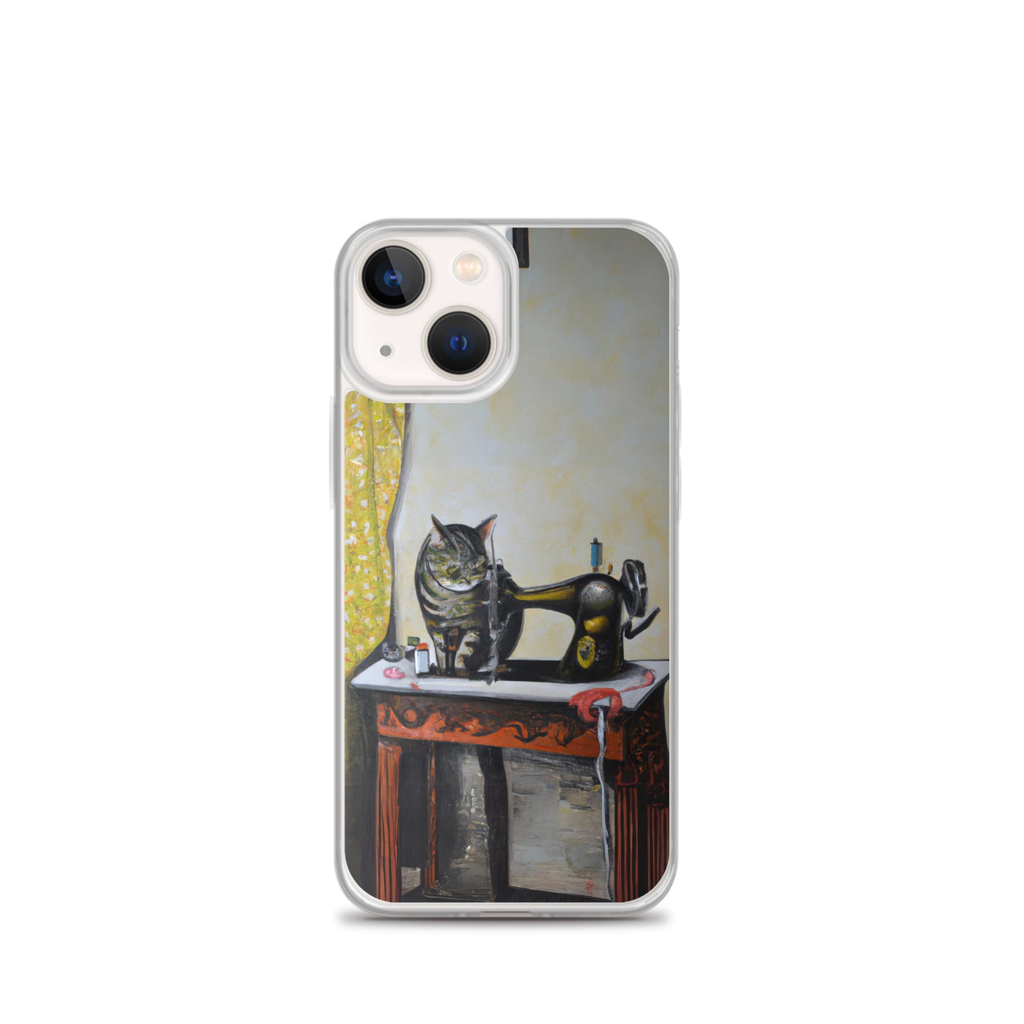 iPhone® "Sewing Cats" Clear Phone Case Design – The Perfect Gift for People who Love to Sew