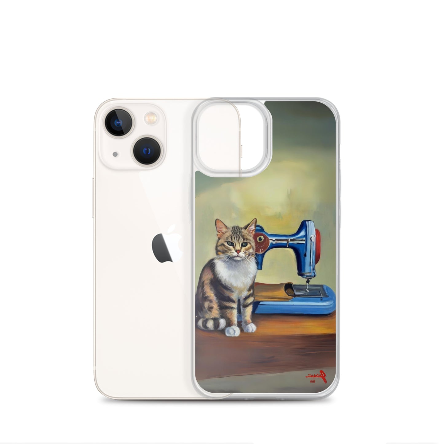 iPhone® "Sewing Cats" Clear Phone Case Design – The Perfect Gift for People who Love to Sew