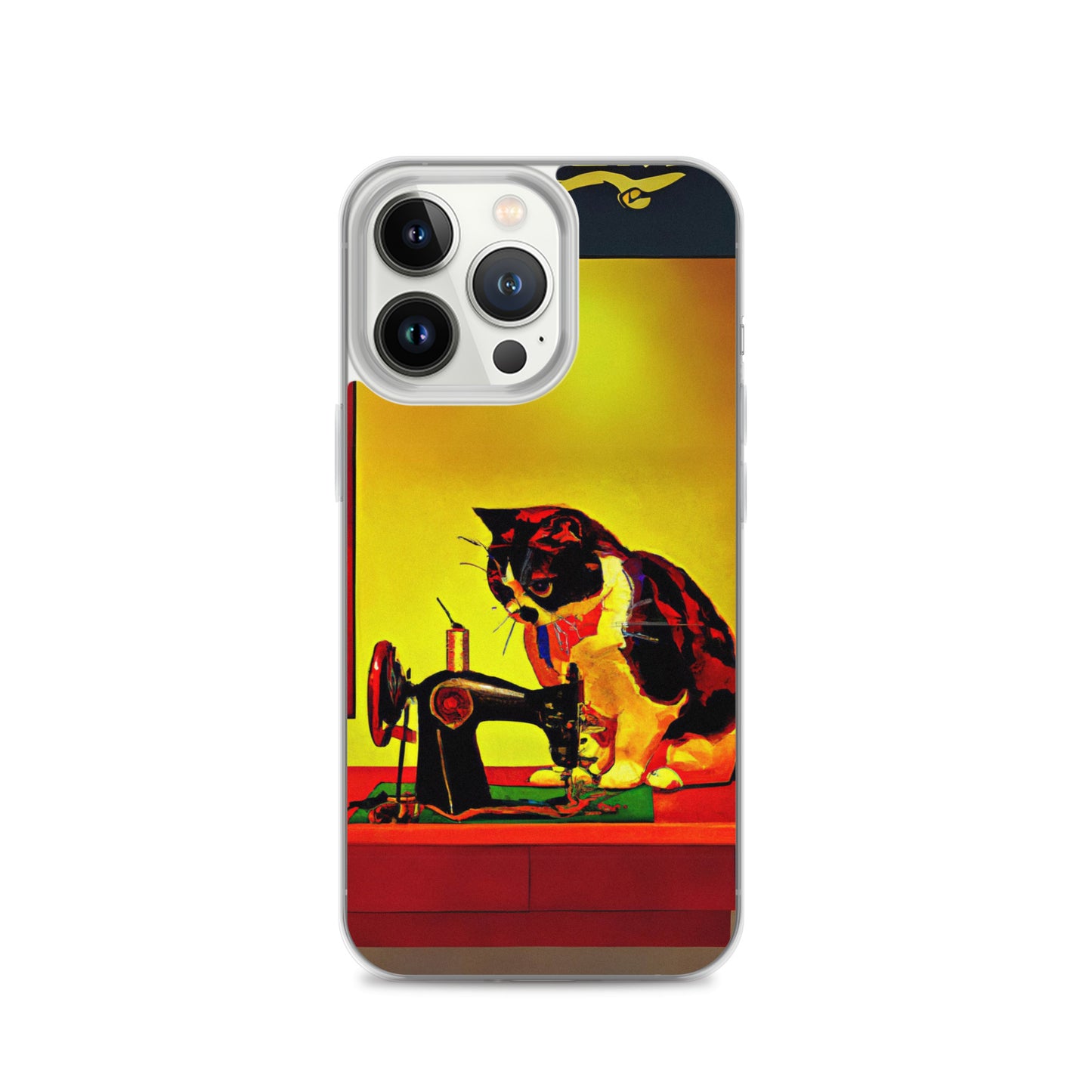 iPhone® "Sewing Cats" Clear Phone Case Design – The Perfect Gift for People who Love to Sew