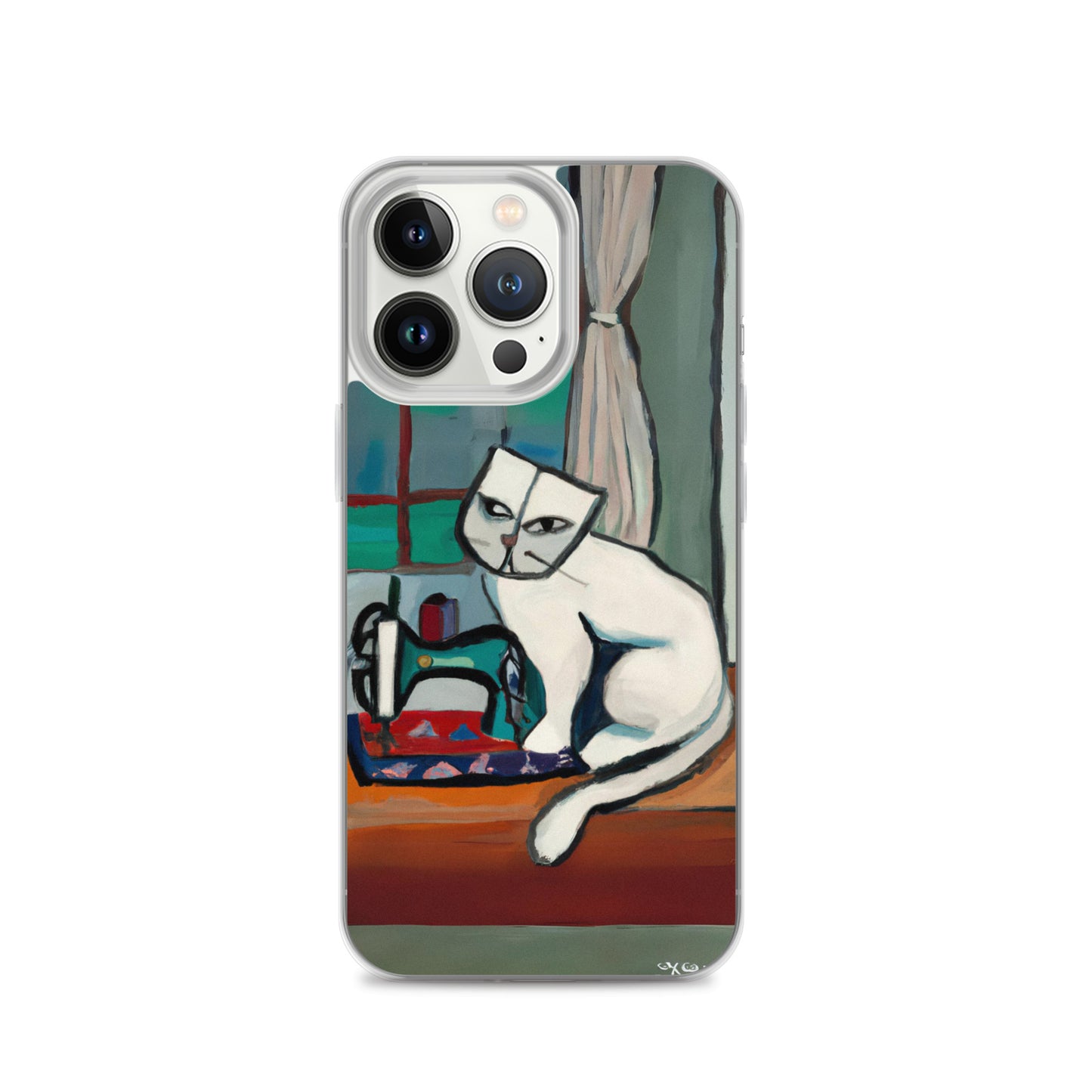 iPhone® "Sewing Cats" Clear Phone Case Design – The Perfect Gift for People who Love to Sew