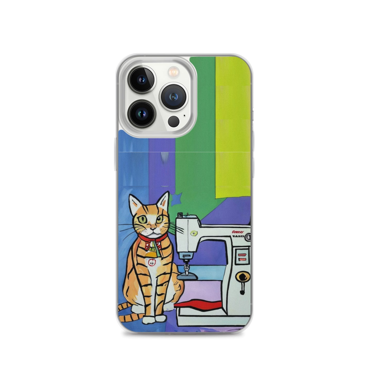 iPhone® "Sewing Cats" Clear Phone Case Design – The Perfect Gift for People who Love to Sew