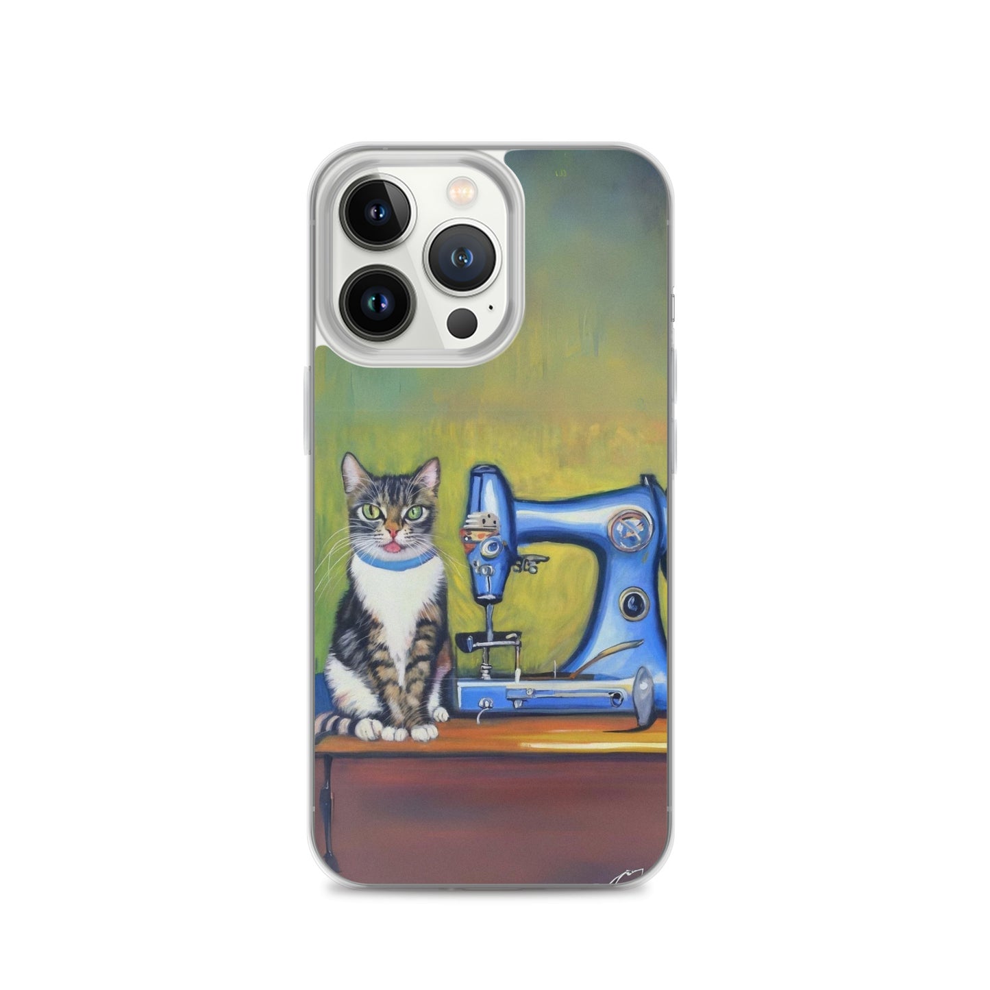 iPhone® "Sewing Cats" Clear Phone Case Design – The Perfect Gift for People who Love to Sew