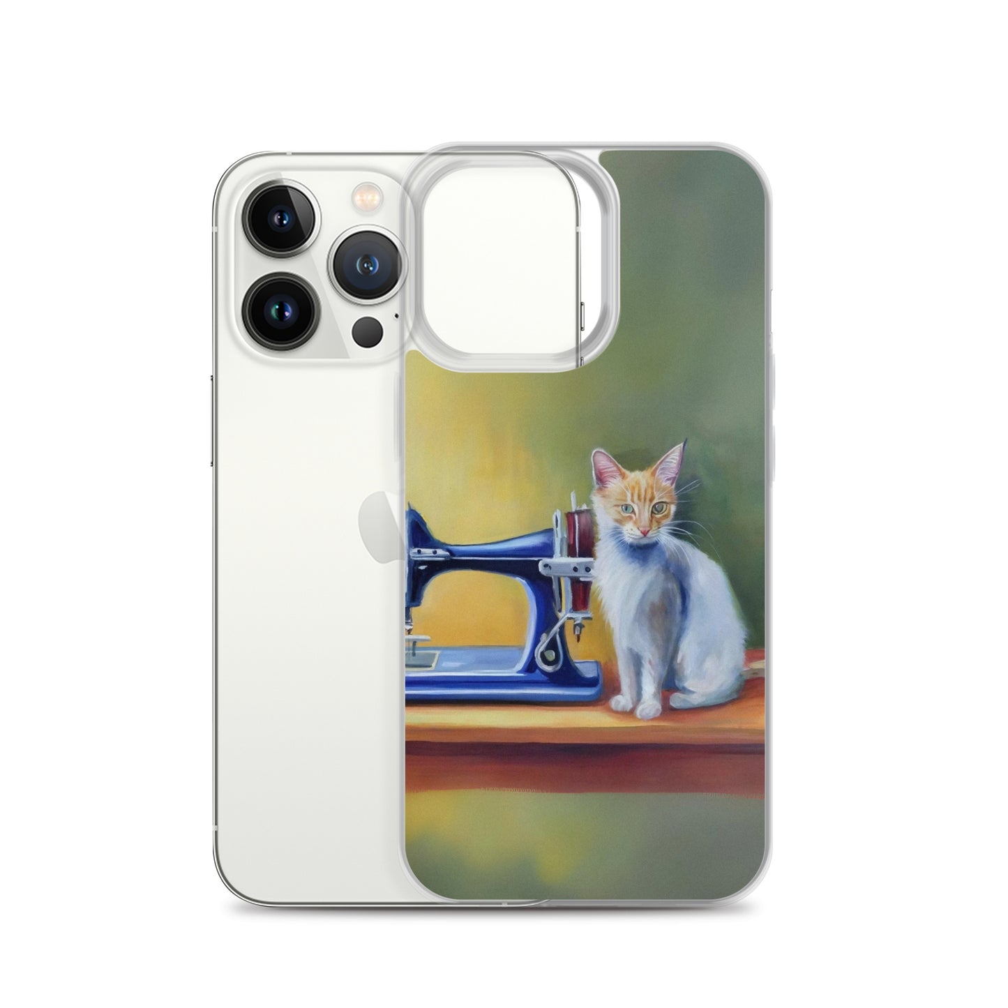 iPhone® "Sewing Cats" Clear Phone Case Design – The Perfect Gift for People who Love to Sew