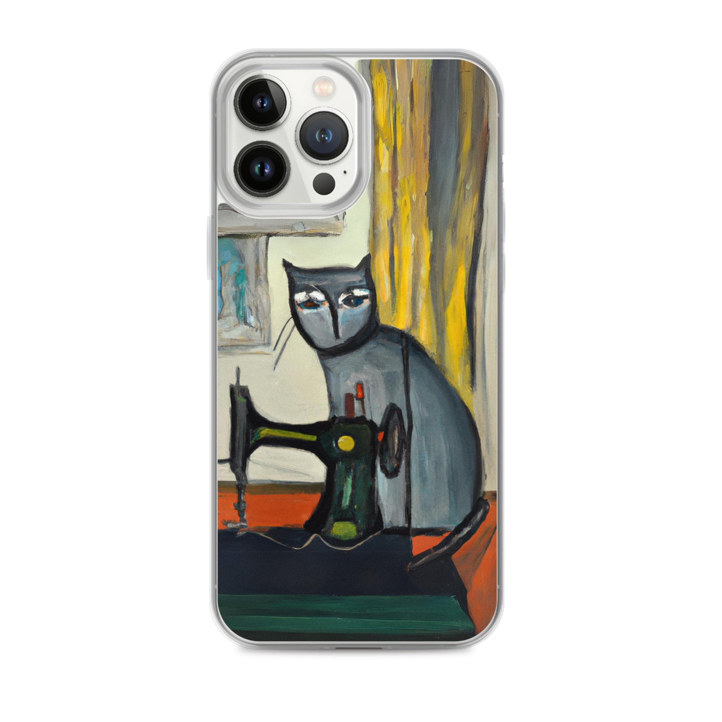 iPhone® "Sewing Cats" Clear Phone Case Design – The Perfect Gift for People who Love to Sew