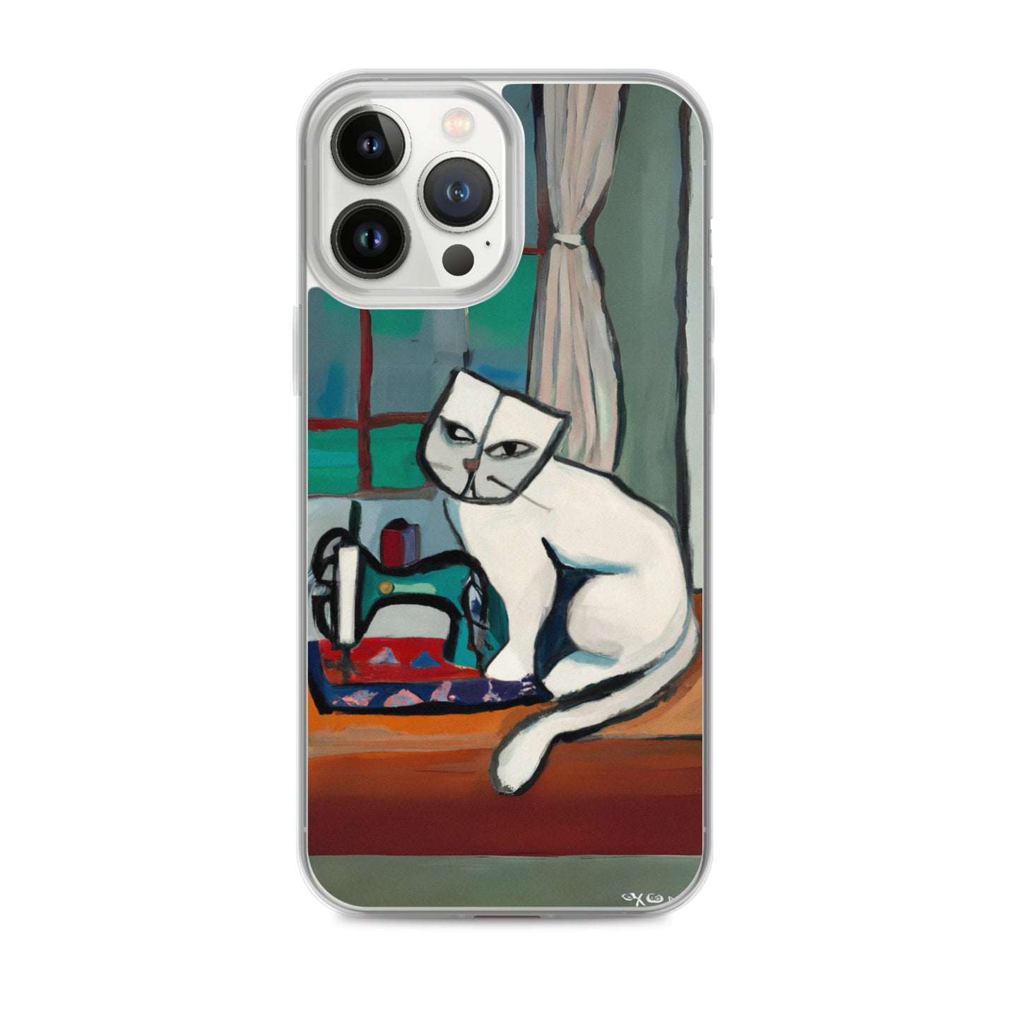 iPhone® "Sewing Cats" Clear Phone Case Design – The Perfect Gift for People who Love to Sew