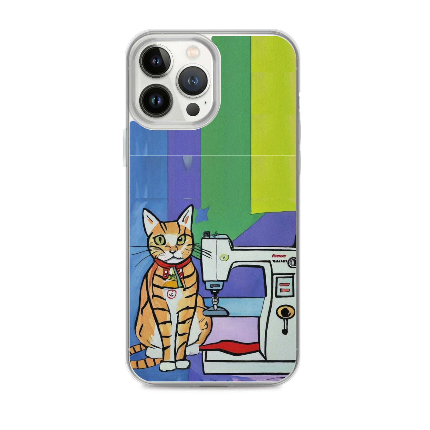 iPhone® "Sewing Cats" Clear Phone Case Design – The Perfect Gift for People who Love to Sew